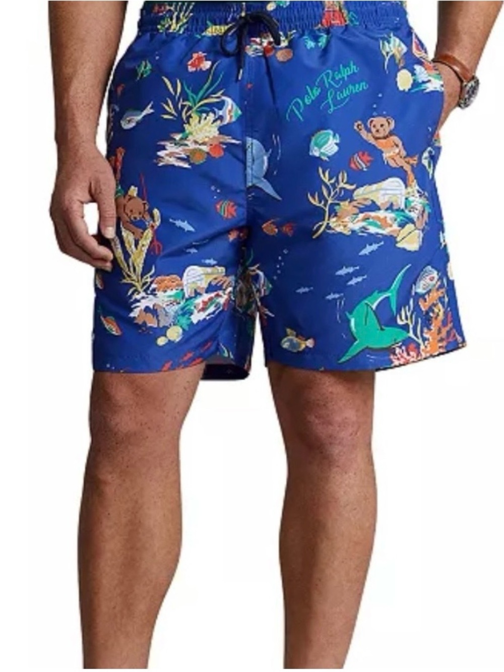 Polo Ralph Lauren 5.75-Inch Traveler Swim Trunk in the colorway "Leagues Below"